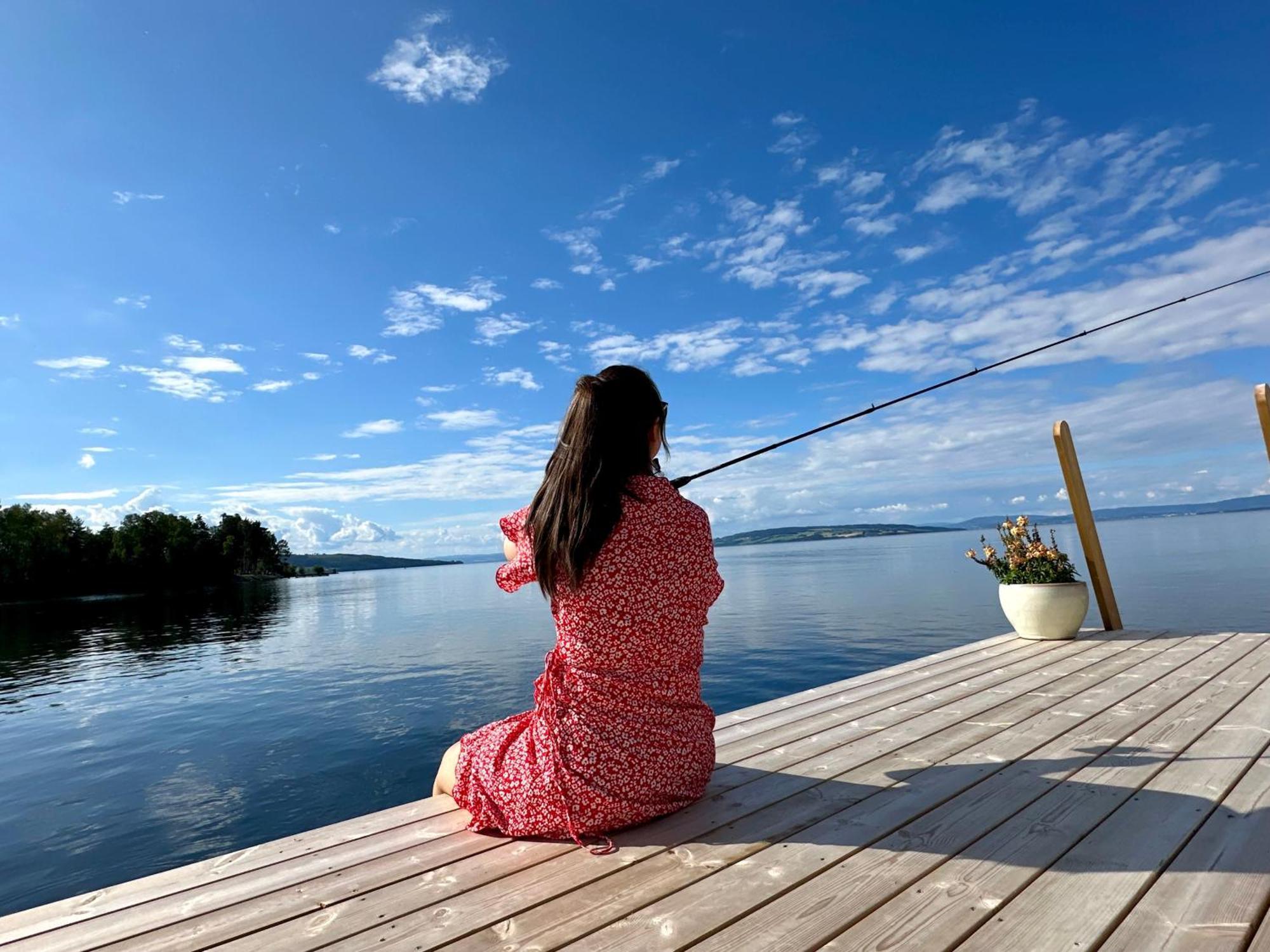 Idylliske Evjua Ved Mjosa Otel Skreia Dış mekan fotoğraf